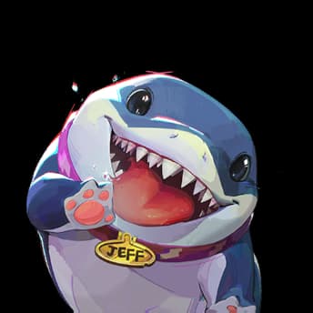 Jeff the Land Shark portrait