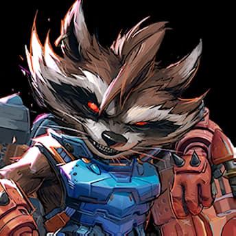 Rocket Raccoon portrait