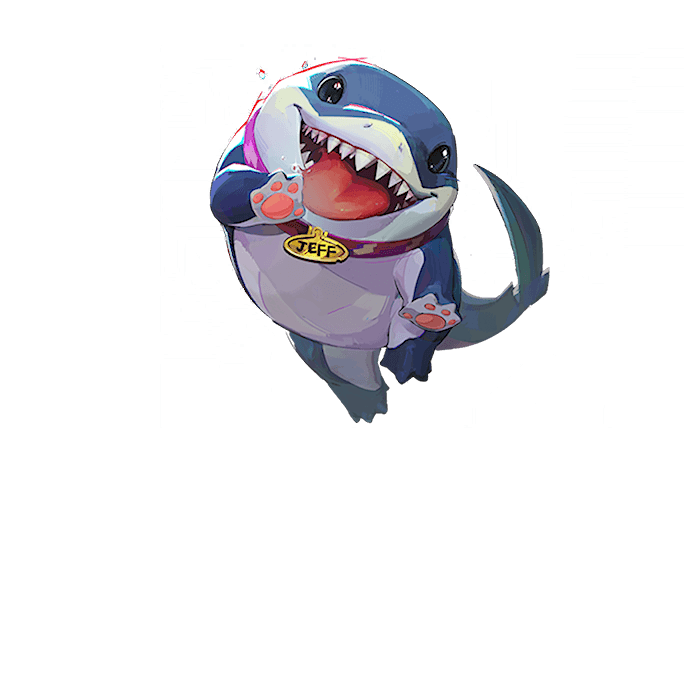Jeff the Land Shark full splash art